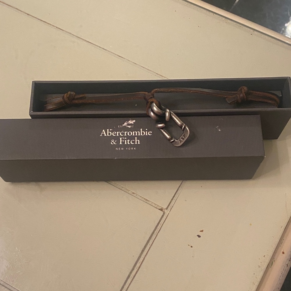 Abercrombie & Fitch Brown Leather Bracelet